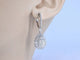 Boucles d'oreilles Boucles d'oreilles en or blanc en forme de larme avec diamants 58 Facettes 2055