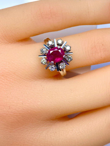 Bague 50 Bague Rubis Diamants 58 Facettes AB248