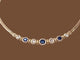 Collier Collier saphirs et diamants or jaune 58 Facettes coll.1693.1