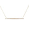 Collier COLLIER LIGNE DIAMANTS OR GRIS & OR JAUNE 58 Facettes
