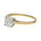 Bague 52 Solitaire diamant 1,03 carats deux ors. 58 Facettes 31526