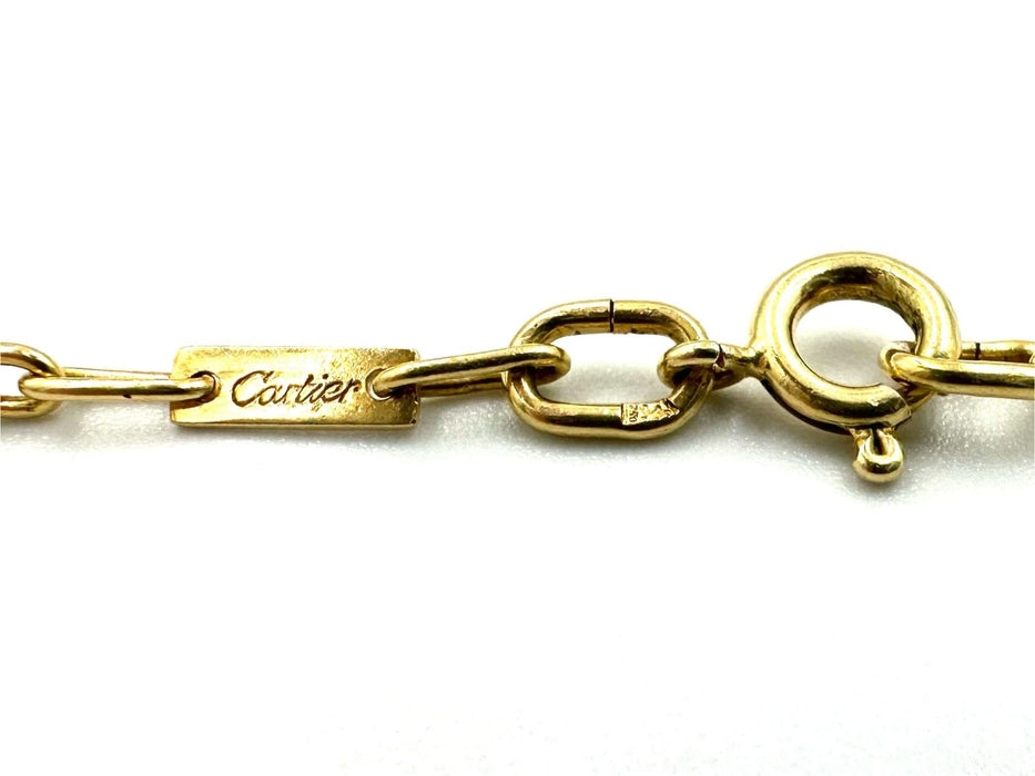 Collier CARTIER. Chaine or jaune 18K par Gay frères (64cm) 58 Facettes