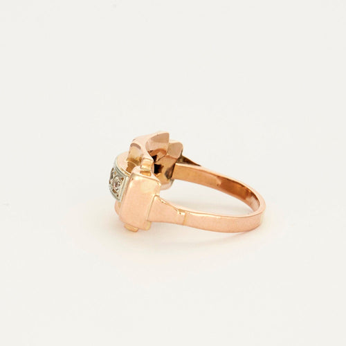 Bague 46 Bague tank or rose 58 Facettes AB30