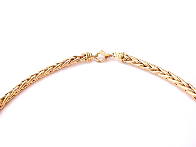 Collier Collier maille palmier en or jaune 58 Facettes COL.PALM-484.6