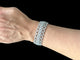 Bracelet Bracelet or blanc certifié HRD serti de 800 diamants naturels 58 Facettes