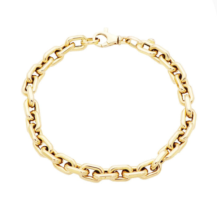 Bracelet or jaune grosse maille 58 Facettes