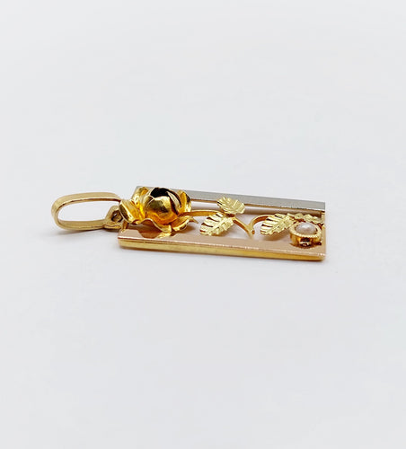 Pendentif Pendentif art déco trois or jaune et perle 58 Facettes B01005