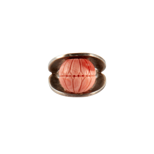Bague 47.5 Bague Corail Argent 58 Facettes