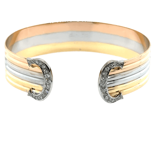 Bracelet CARTIER - bracelet modèle double c 3 ors 58 Facettes 1.0000184/1