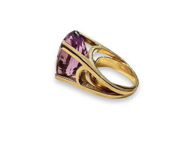 Bague 58 Bague en or jaune et améthyste 58 Facettes 456001