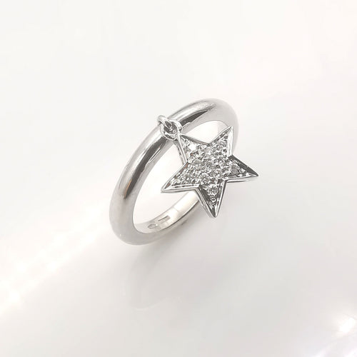 Bague 53 Bague en or blanc 18 carats & diamants 58 Facettes