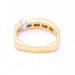 Bague 56 Bague en or, demi-alliance en diamant 58 Facettes N102923EJ