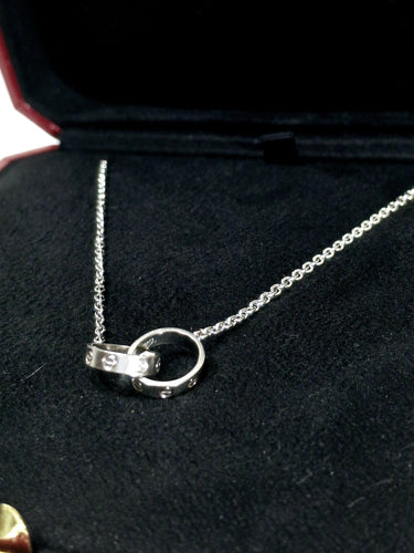 Collier Cartier - Collier Love en or gris 58 Facettes