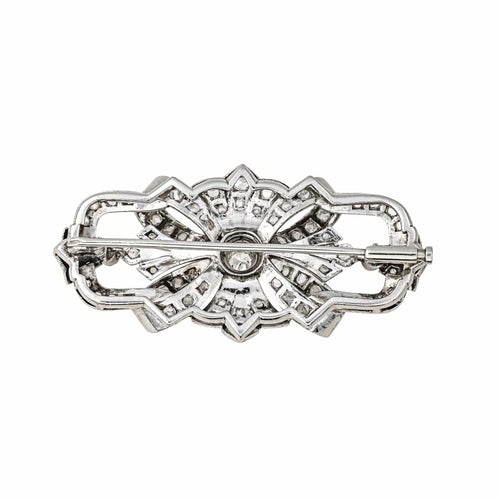 Broche Broche Palladium Diamant 58 Facettes 3824709CN