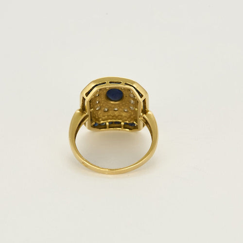 Bague 52 Bague en Or jaune 18k Saphir 58 Facettes B250681