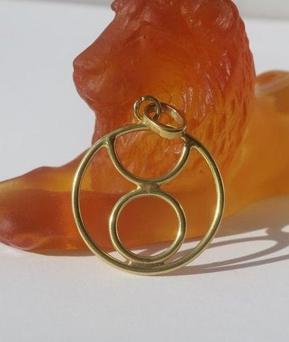 Pendentif Pendentif médaille zodiaque Taureau 58 Facettes