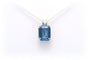 Pendentif Pendentif contemporain en or jaune serti d’une topaze bleu suisse et de diamants 58 Facettes 17864