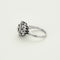 Bague 54 Bague en or blanc, diamants et saphir 58 Facettes 250352