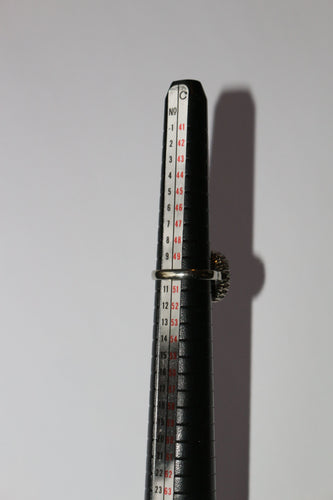 Bague 50 Bague Or Blanc Saphir double entourage Diamants 58 Facettes 577