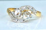 Bague 51 Bague toi et moi or et diamants, vers 1900 58 Facettes AB384