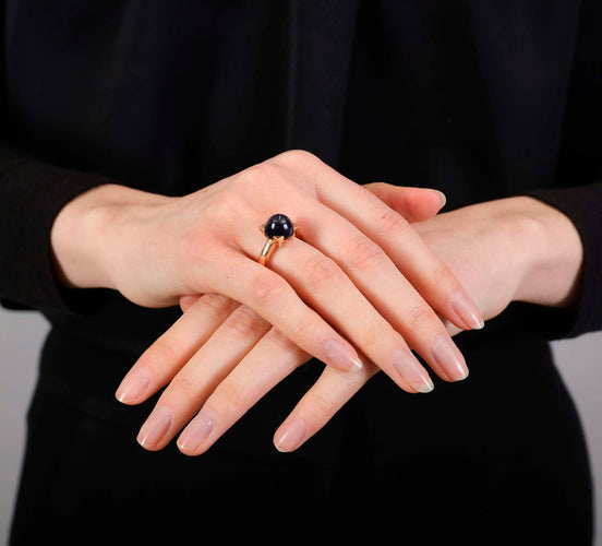 Bague 54 Bague saphir cabochon 58 Facettes 237734