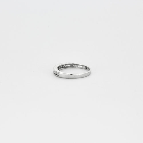 Bague Alliance or blanc diamants 58 Facettes LP596/10