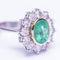 Bague 51 Bague RAINA avec diamants et émeraude 58 Facettes D359454EJ