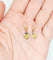 Boucles d'oreilles Dormeuses fleur finement ciselée en or 18k Art déco 58 Facettes A06469
