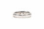 Bague 58 Bague contemporaine en or blanc sertie de diamants (+- 0,36ct) 58 Facettes 22452