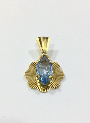 Pendentif Pendentif Topaze Bleue 58 Facettes