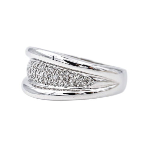 Bague 54 Bague  Or blanc Diamant 58 Facettes 4195885RV