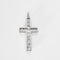 Pendentif Pendentif Croix Or Blanc Diamants 58 Facettes GU110