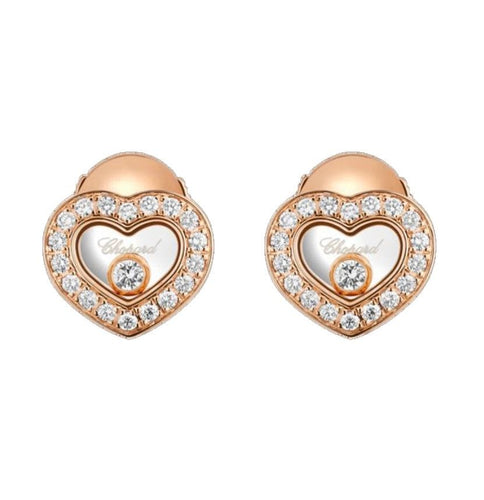Boucles d'oreilles CHOPARD - Boucles d’oreilles Happy diamonds or jaune 58 Facettes