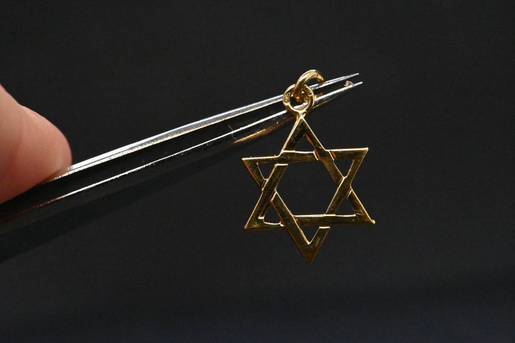 Pendentif Magen David En Or Jaune 58 Facettes