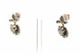 Boucles d'oreilles Boucles d'oreilles Napoléon III en or jaune 18 carats et argent serties de diamants 58 Facettes B790