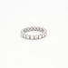 Bague 55 Alliance Américaine or blanc diamants 58 Facettes 240 565