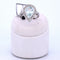 Bague 54 Bague en or blanc avec aigue-marine et diamant 58 Facettes