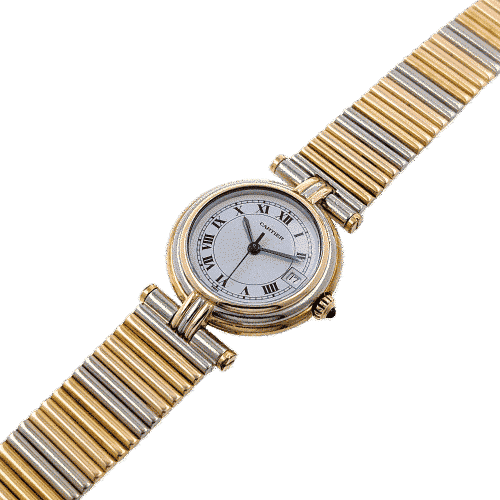 Bague Cartier Trinity Vendome Louis Cartier Trinity Date 83953 Three 18k golds with 3 Gold Strap + Folding Clasp Circa 1983 58 Facettes