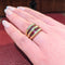 Bague 53 VERNEY - Bague en or jaune et rubis 58 Facettes 28795
