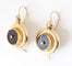 Boucles d'oreilles Boucles d'oreilles or jaune et disques en onyx 58 Facettes SQ9511654