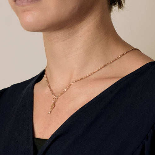 Collier HERMÈS - Gambade - Délicat collier en or rose 18K 58 Facettes