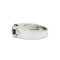 Bague 51 Bague or blanc, saphir, diamants 58 Facettes 220132R