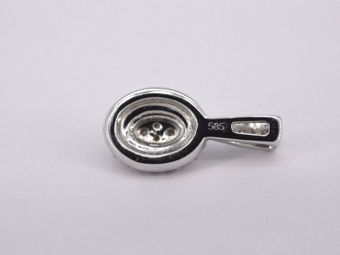 Pendentif Pendentif en or blanc avec diamants 58 Facettes 2028