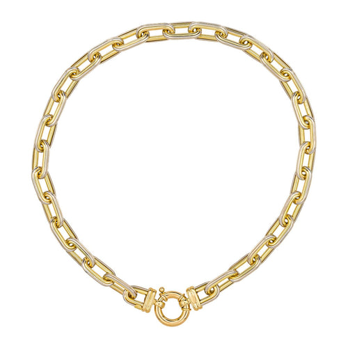 Colier din aur galben, aur alb 