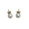 Boucles d'oreilles Boucles d'oreilles en perles avec une étoile en diamants, en or blanc et jaune 18 carats 58 Facettes PE238TA159