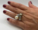 Bague 57 Bague Toi & Moi perles et diamants 58 Facettes