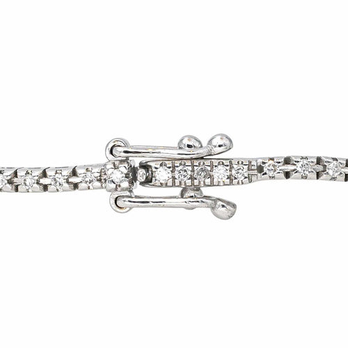 Bracelet Bracelet Tennis Or blanc Diamant 58 Facettes 4600465RV