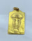 Pendentif Médaille or jaune Vierge et Christ, signée BOUIX 58 Facettes AB480