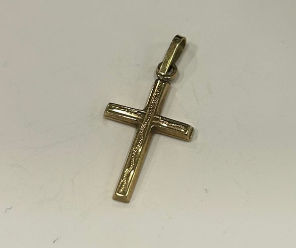 Pendentif Pendentif croix or jaune 58 Facettes LP518/3