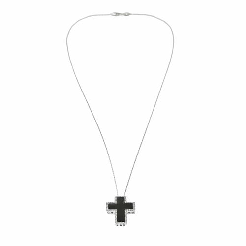 Collier Collier Croix or blanc 58 Facettes LP1060